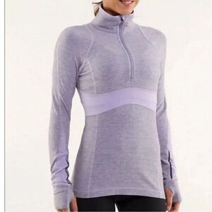 Lululemon run full tilt pullover in‎ lavender size 8